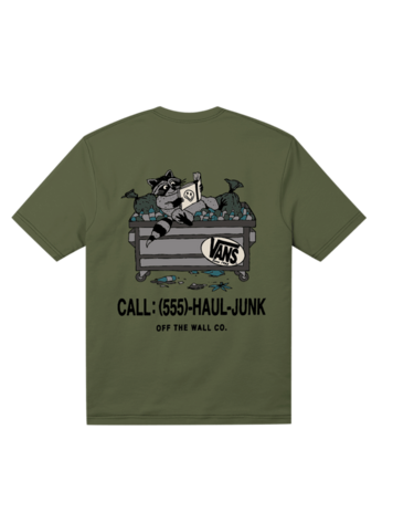 VANS VANS Dumpster Raccoon Short Sleeve Tee Green Balsam