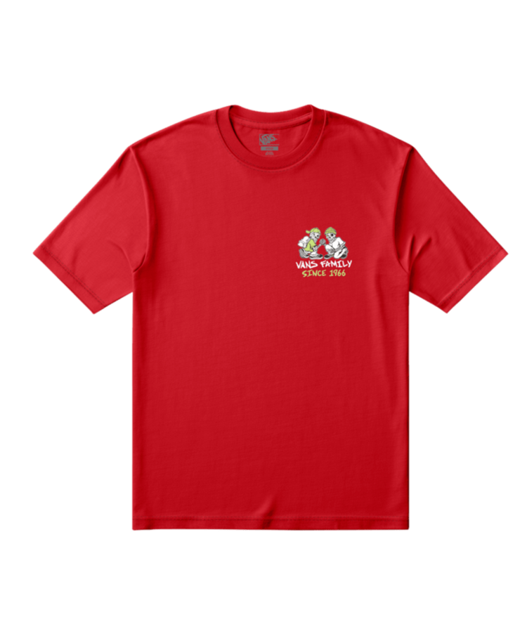VANS VANS Checker Bros Short Sleeve Tee Racing Red