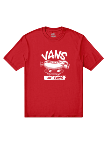 VANS VANS Hot Dawg Short Sleeve Tee Racing Red