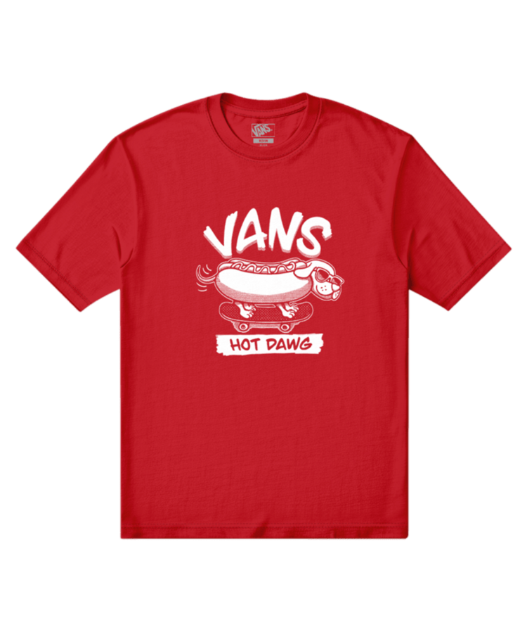 VANS VANS Hot Dawg Short Sleeve Tee Racing Red