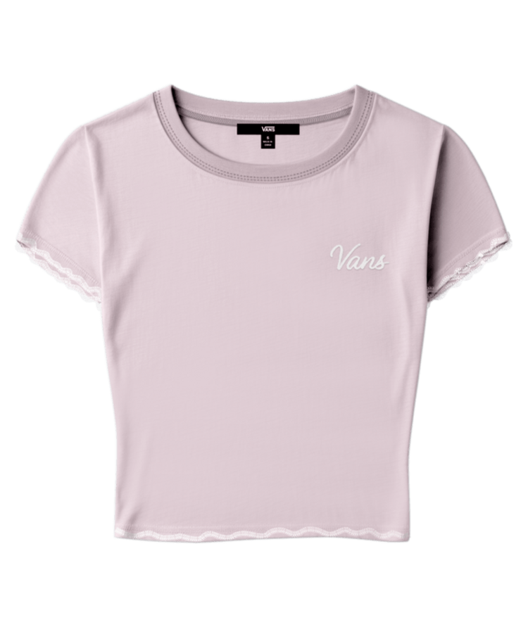 VANS VANS Gabby Short Sleeve Knit Top Pale Petal