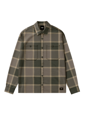 VANS VANS Larkspur Plaid Flannel Shirt Obsidian Fern Bungee Cord
