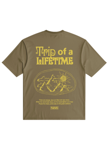 VANS VANS Trip Out 66 Short Sleeve Tee Olive Brown
