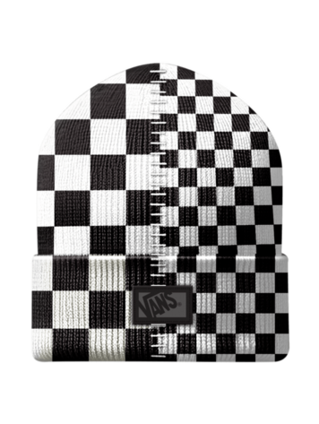 VANS VANS Two Check Beanie Black White