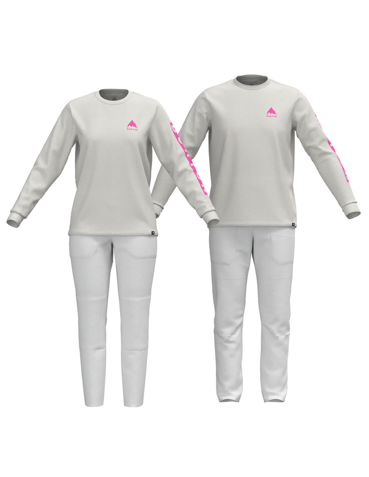 BURTON BURTON Men's Elite Long Sleeve T-Shirt Stout White/Shockwave Pink