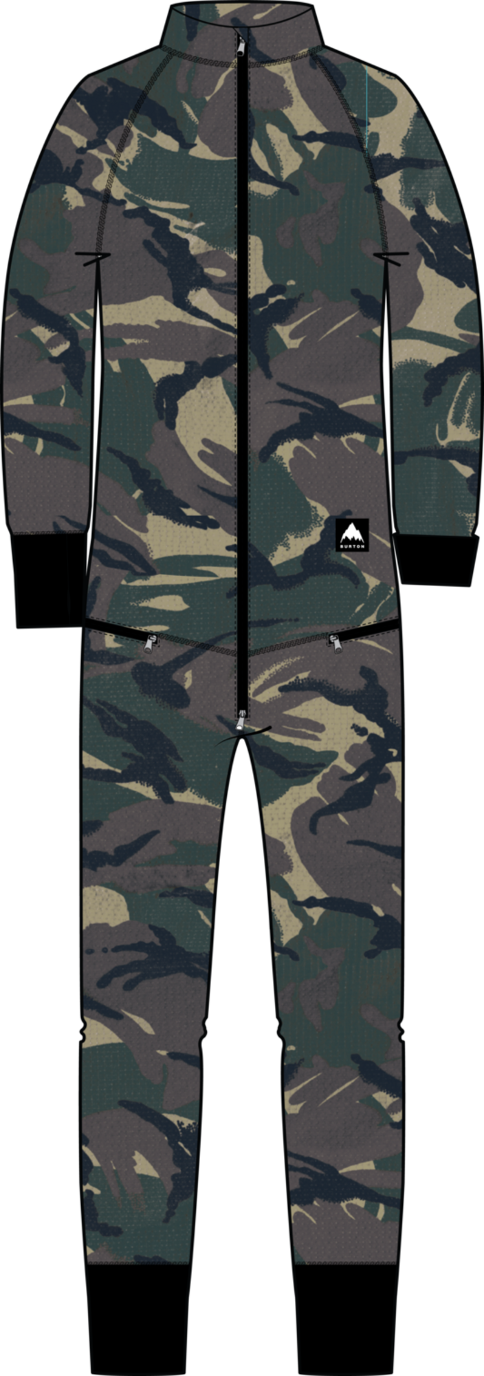 BURTON BURTON Kids' And Toddlers' Fleece One Piece Seersucker Camo