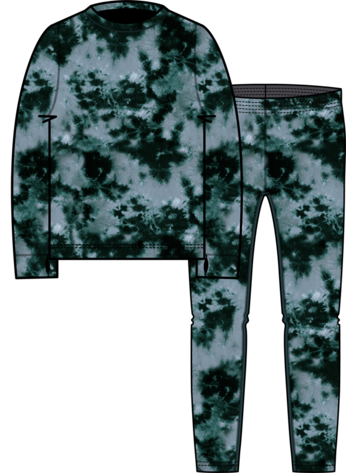 BURTON BURTON Kids' Fleece Base Layer Set Crumple Dye