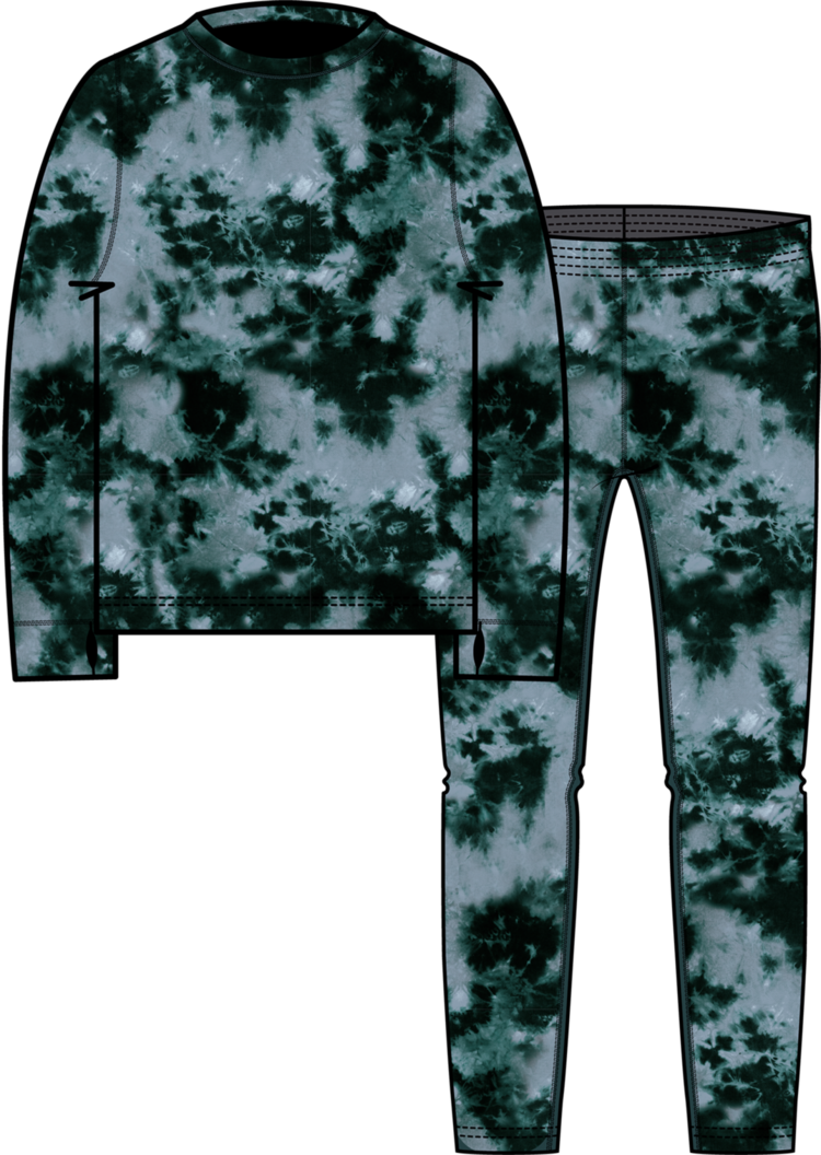 BURTON BURTON Kids' Fleece Base Layer Set Crumple Dye