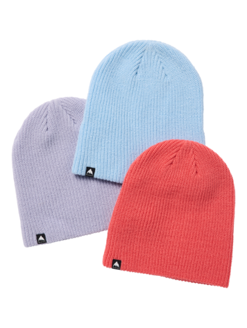 BURTON BURTON Kids' Dnd Beanie (3 Pack) Peach Echo/Dusty Blue/Moondust Purple