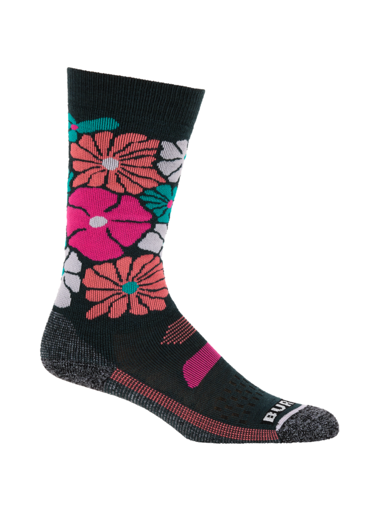 BURTON BURTON Kids' Performance Midweight Socks Pop Floral