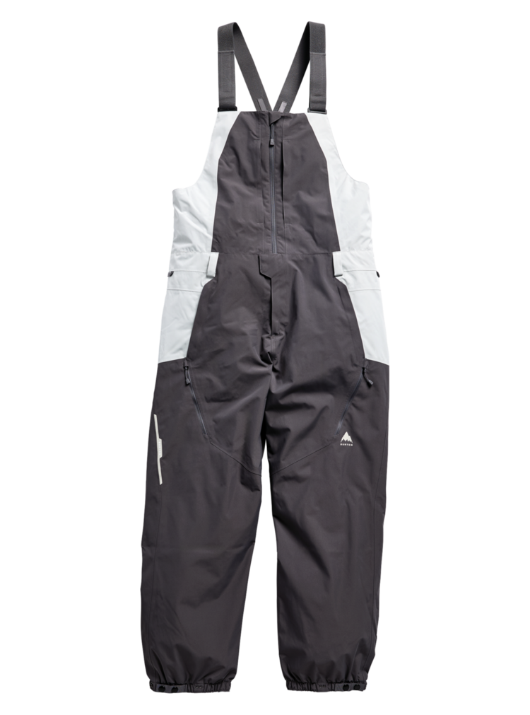 BURTON BURTON Men's Reserve 2L Relaxed Bib Pants Gotham Gray/Gray Cloud