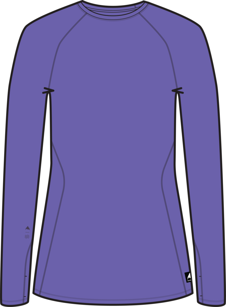 BURTON BURTON Women's Lightweight Base Layer Crewneck Purple Voltage
