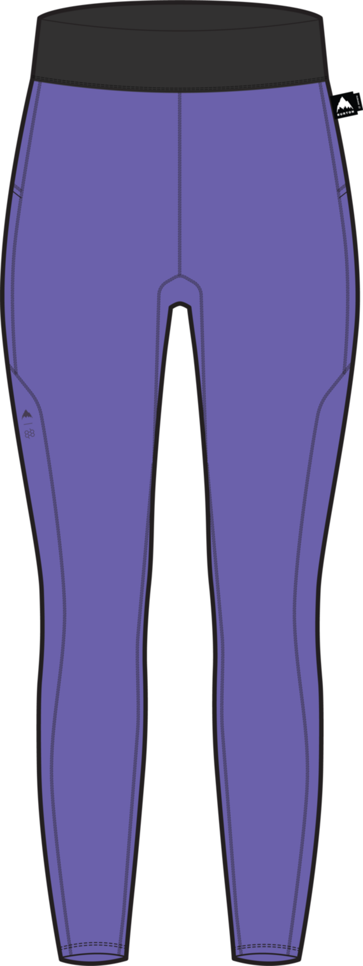 BURTON BURTON Women's Lightweight Base Layer Pants Purple Voltage