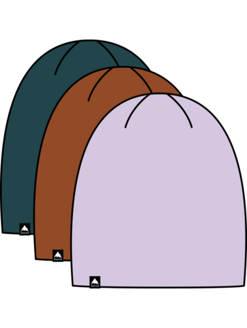 BURTON BURTON Dnd Beanie (3 Pack) Atlantic Teal/Spiced Chai/Moondust Purple