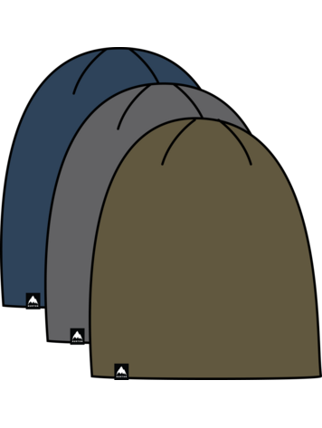 BURTON BURTON Dnd Beanie (3 Pack) Selvedge Blue/Gotham Gray/Dried Moss