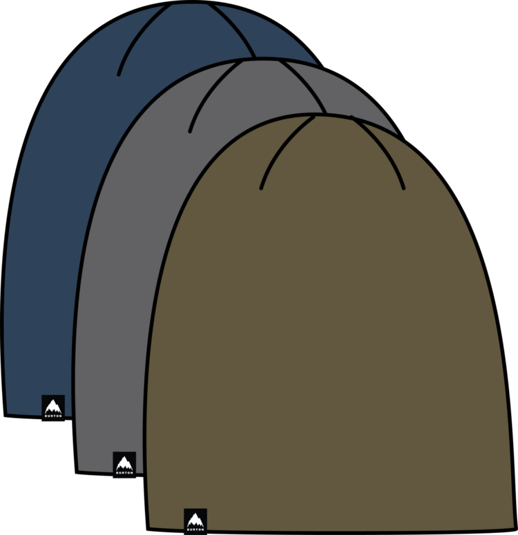 BURTON BURTON Dnd Beanie (3 Pack) Selvedge Blue/Gotham Gray/Dried Moss