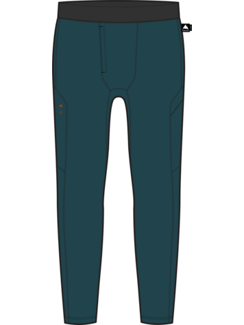 BURTON BURTON Men's Synthetic Midweight Base Layer Pants Atlantic Teal