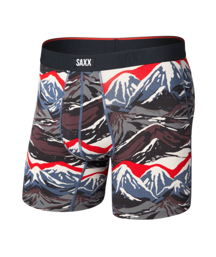 SAXX SAXX Vibe Xtra Soft Comfort Boxer Brief Fly Mountain Top- Blue
