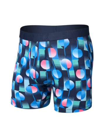 SAXX SAXX Droptemp™ Cooling Cotton Boxer Brief Fly Tee Up- Maritime Blue
