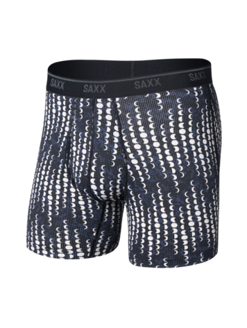 SAXX SAXX Quest Quick-Dry Mesh Boxer Brief Fly Moonrise-Black