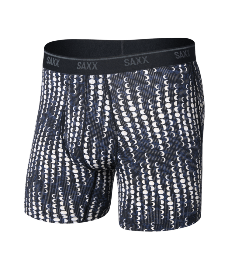 SAXX SAXX Quest Quick-Dry Mesh Boxer Brief Fly Moonrise-Black