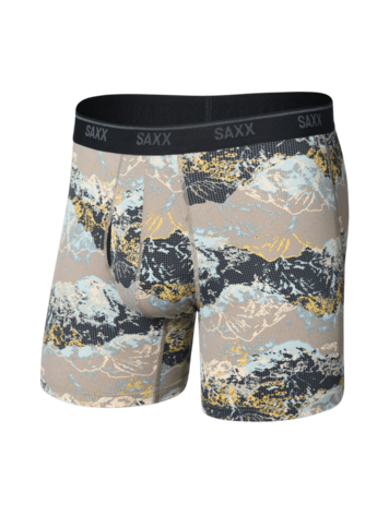 SAXX SAXX Quest Quick-Dry Mesh Boxer Brief Fly Summits-Cinder