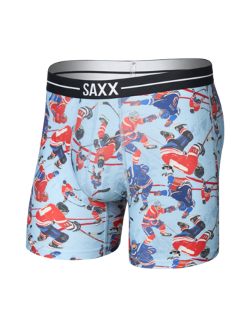 SAXX SAXX Volt Breathable Mesh Boxer Brief Hockey Brawl- Blue