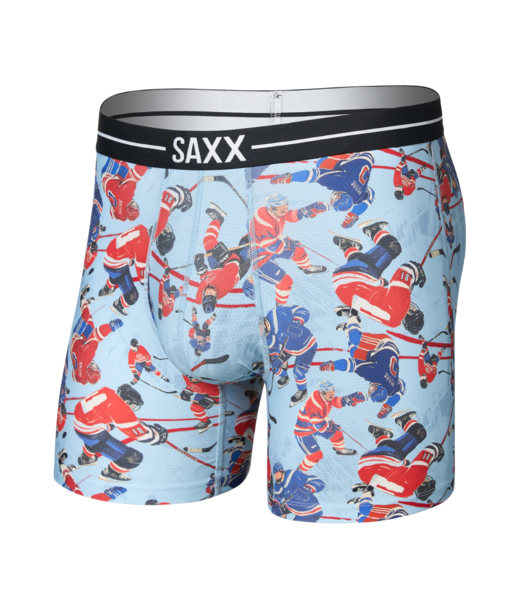SAXX SAXX Volt Breathable Mesh Boxer Brief Hockey Brawl- Blue