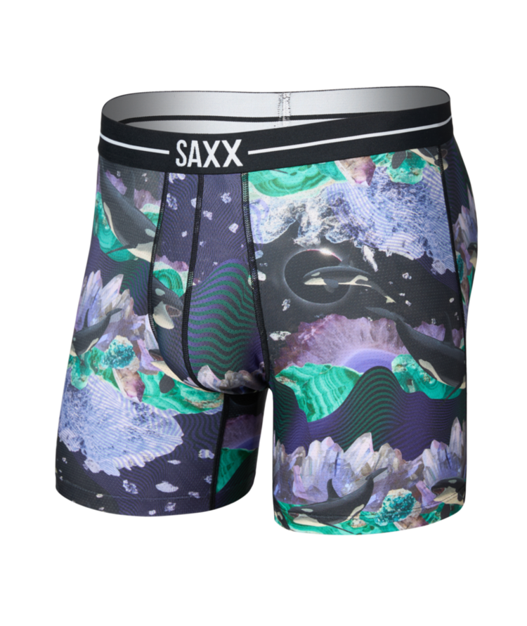 SAXX SAXX Volt Breathable Mesh Boxer Brief Midnight Sun- Black