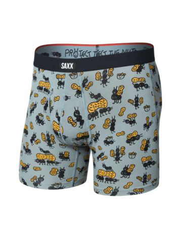 SAXX SAXX Vibe Xtra Soft Comfort Boxer Brief Fly Ants In Your Pants- Silver Pine