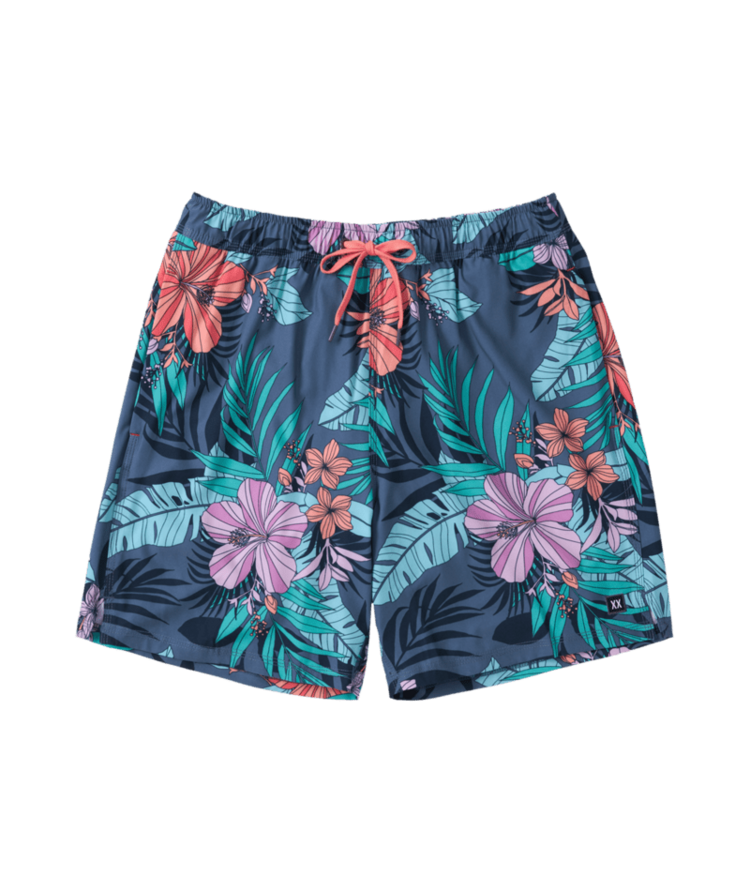 SAXX SAXX Oh Buoy 2N1 Volley 7" Hibiscus Jungle-Indigo