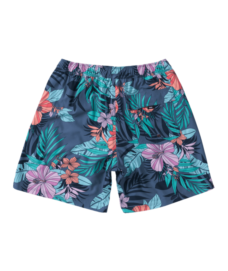 SAXX SAXX Oh Buoy 2N1 Volley 7" Hibiscus Jungle-Indigo