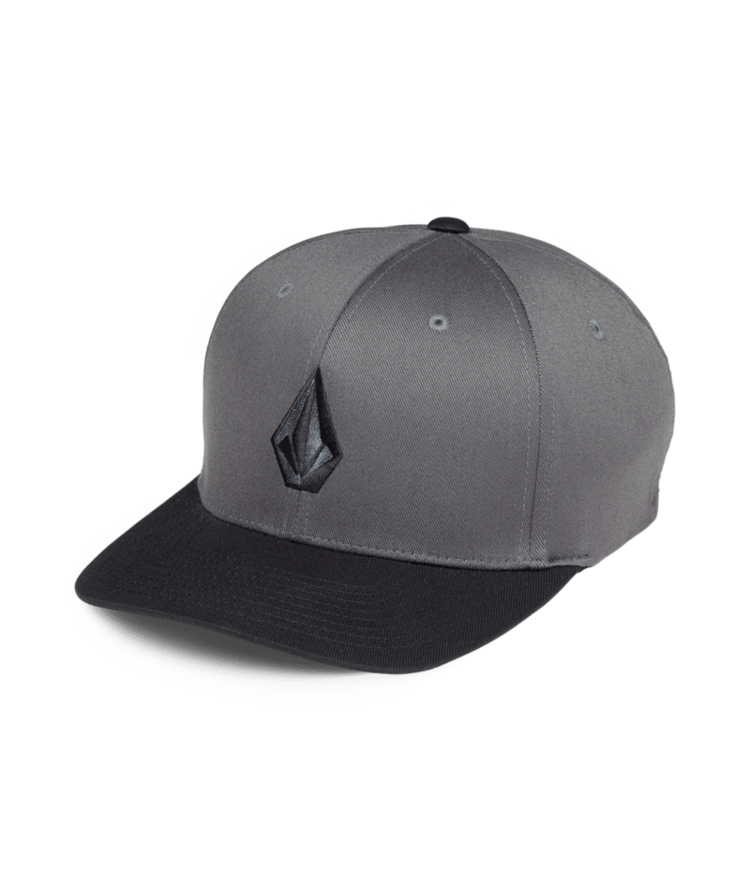 VOLCOM VOLCOM Full Stone Flexfit Hat Asphalt Black