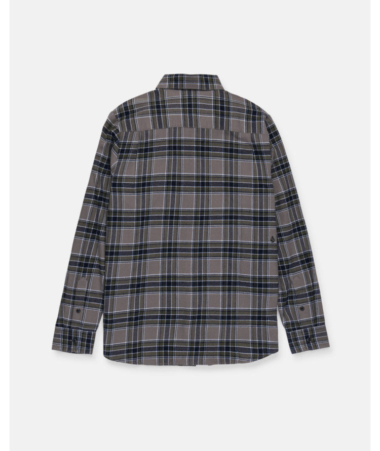 VOLCOM VOLCOM Caden Plaid Long Sleeve Pewter
