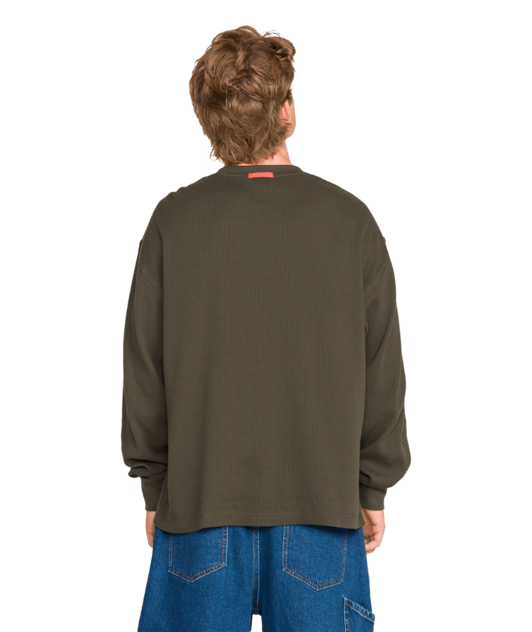 VOLCOM VOLCOM Overtime Workwear Thermal Long Sleeve Rinsed Black