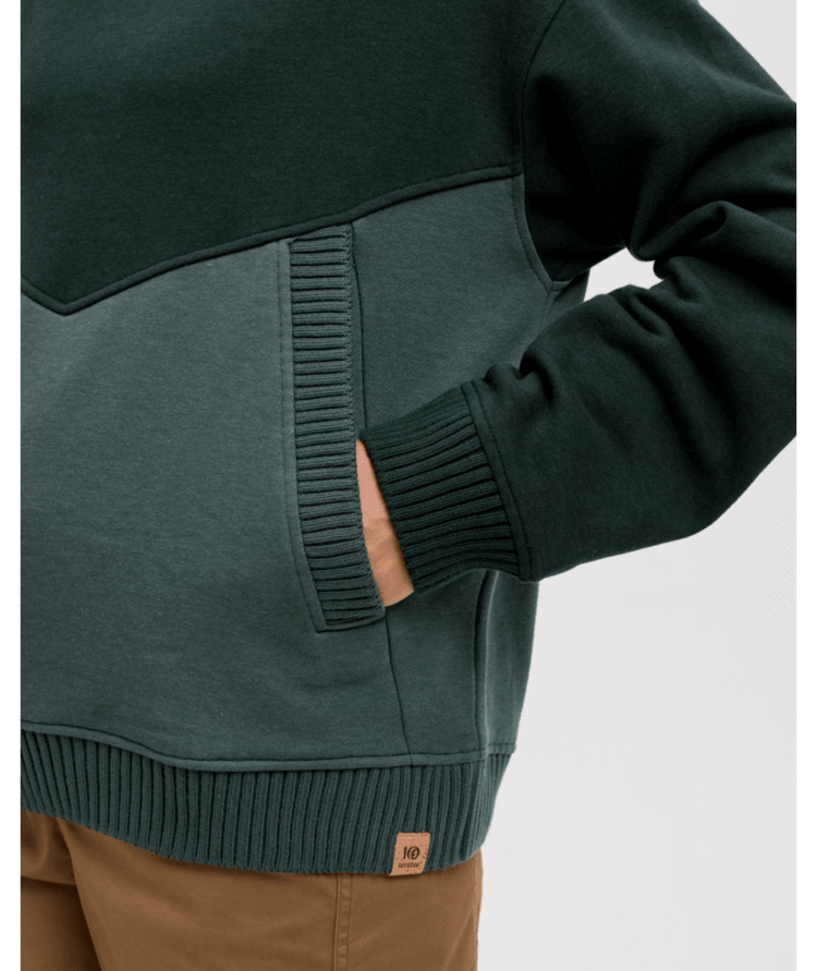 TENTREE TENTREE Foster Hoodie Dark Forest Green/Pine Green