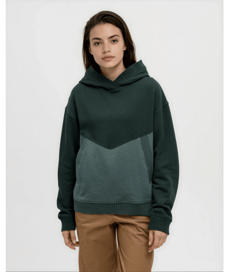 TENTREE TENTREE Foster Hoodie Dark Forest Green/Pine Green