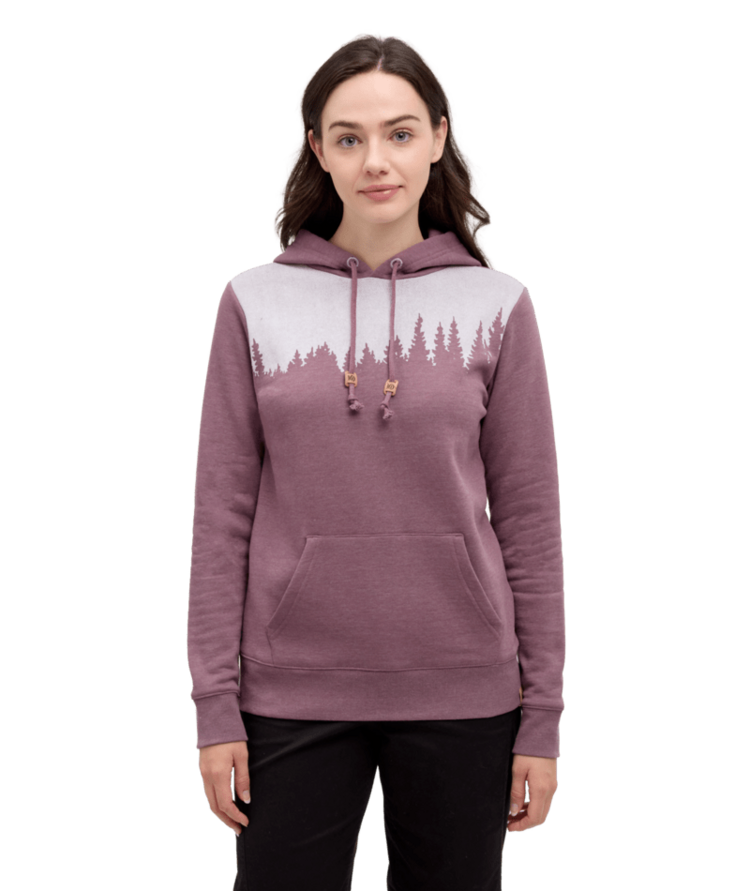 TENTREE TENTREE Juniper Hoodie Mauve Stone Heather/White