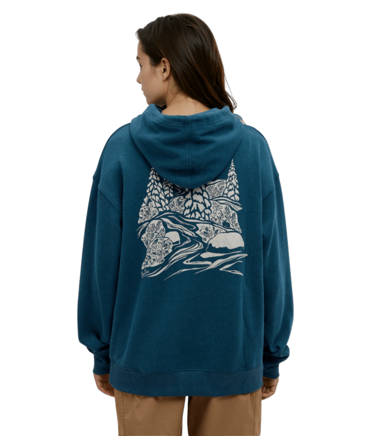 TENTREE TENTREE Winter Forest Relaxed Hoodie Pacific Teal/Pale Oak