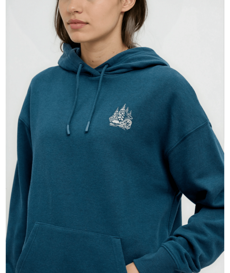 TENTREE TENTREE Winter Forest Relaxed Hoodie Pacific Teal/Pale Oak