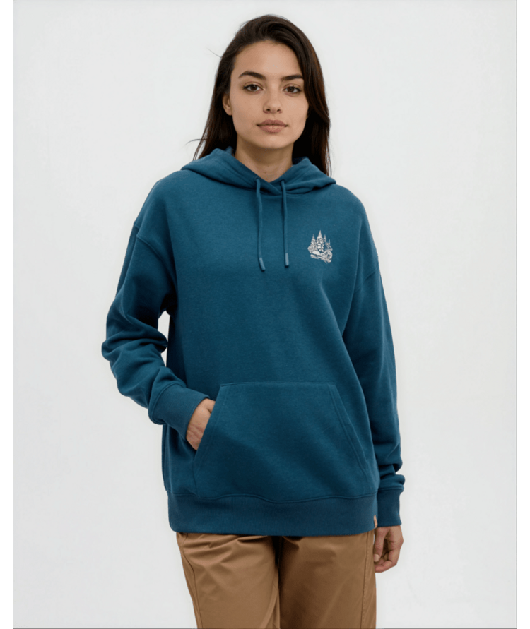 TENTREE TENTREE Winter Forest Relaxed Hoodie Pacific Teal/Pale Oak