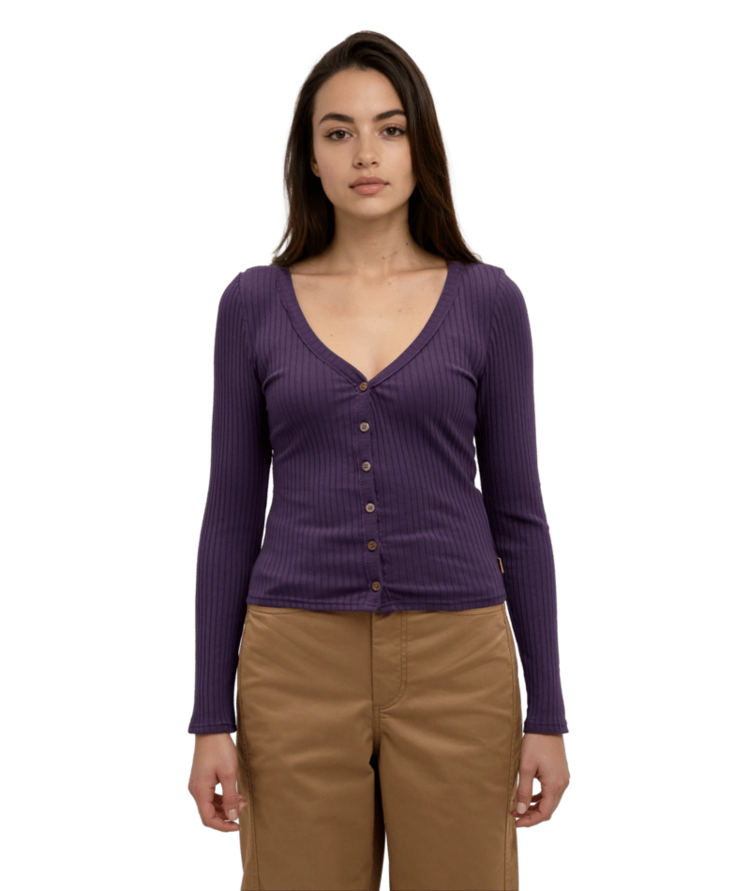 TENTREE TENTREE Dakota Longsleeve Plum Royale
