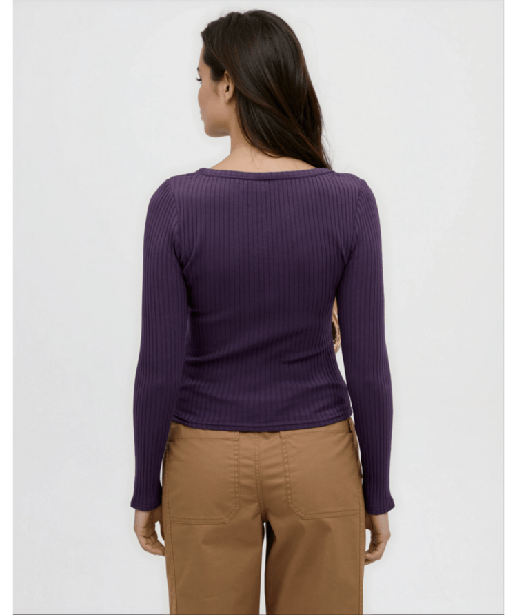 TENTREE TENTREE Dakota Longsleeve Plum Royale