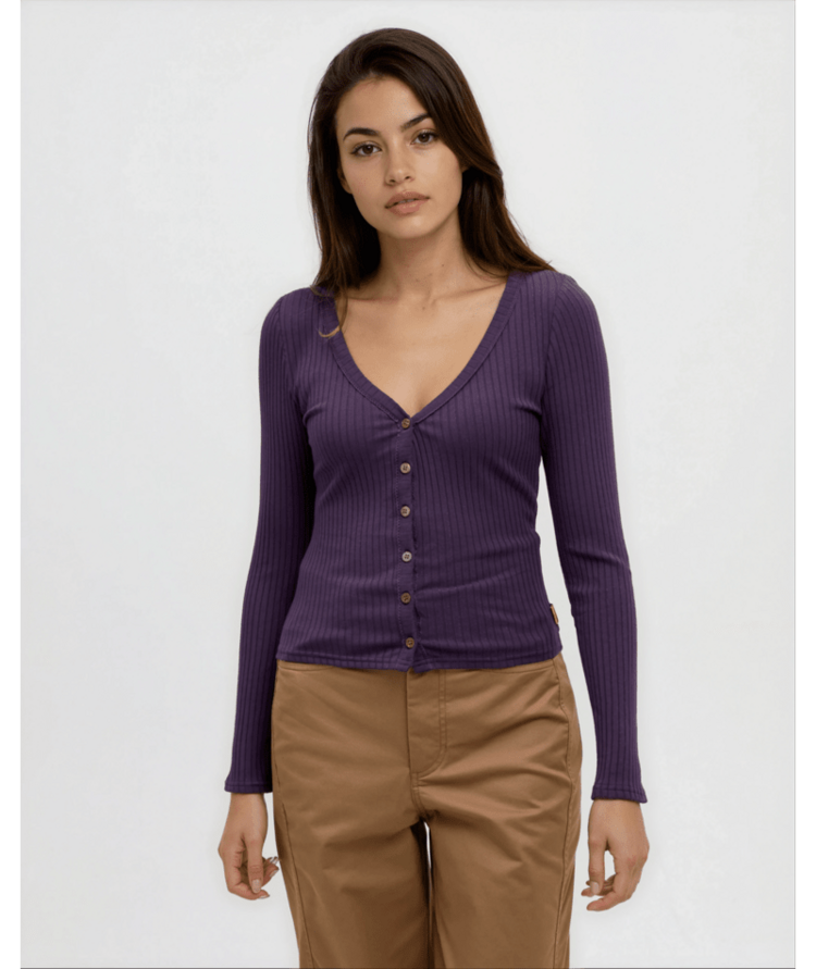 TENTREE TENTREE Dakota Longsleeve Plum Royale