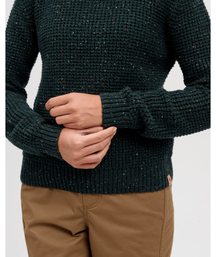 TENTREE TENTREE Morrell Fleck Sweater Dark Forest Green Fleck