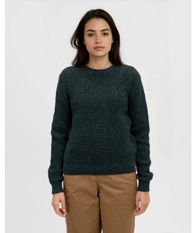 TENTREE TENTREE Morrell Fleck Sweater Dark Forest Green Fleck