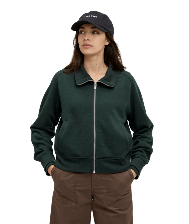 TENTREE TENTREE Patterson Full Zip Dark Forest Green