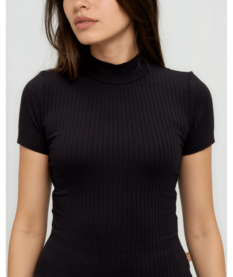 TENTREE TENTREE Whitney Mockneck Meteorite Black