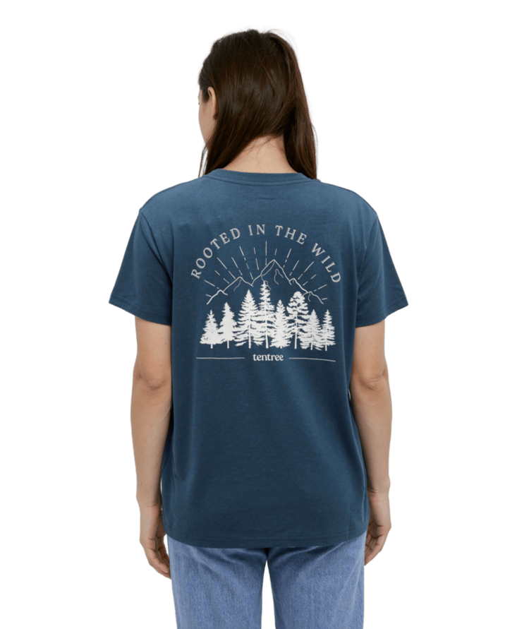 TENTREE TENTREE Rooted T-Shirt Pacific Teal/White Oak