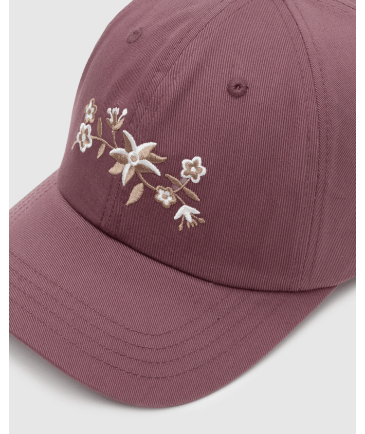 TENTREE TENTREE Vine Floral Peak Hat Mauve Stone/Pale Oak